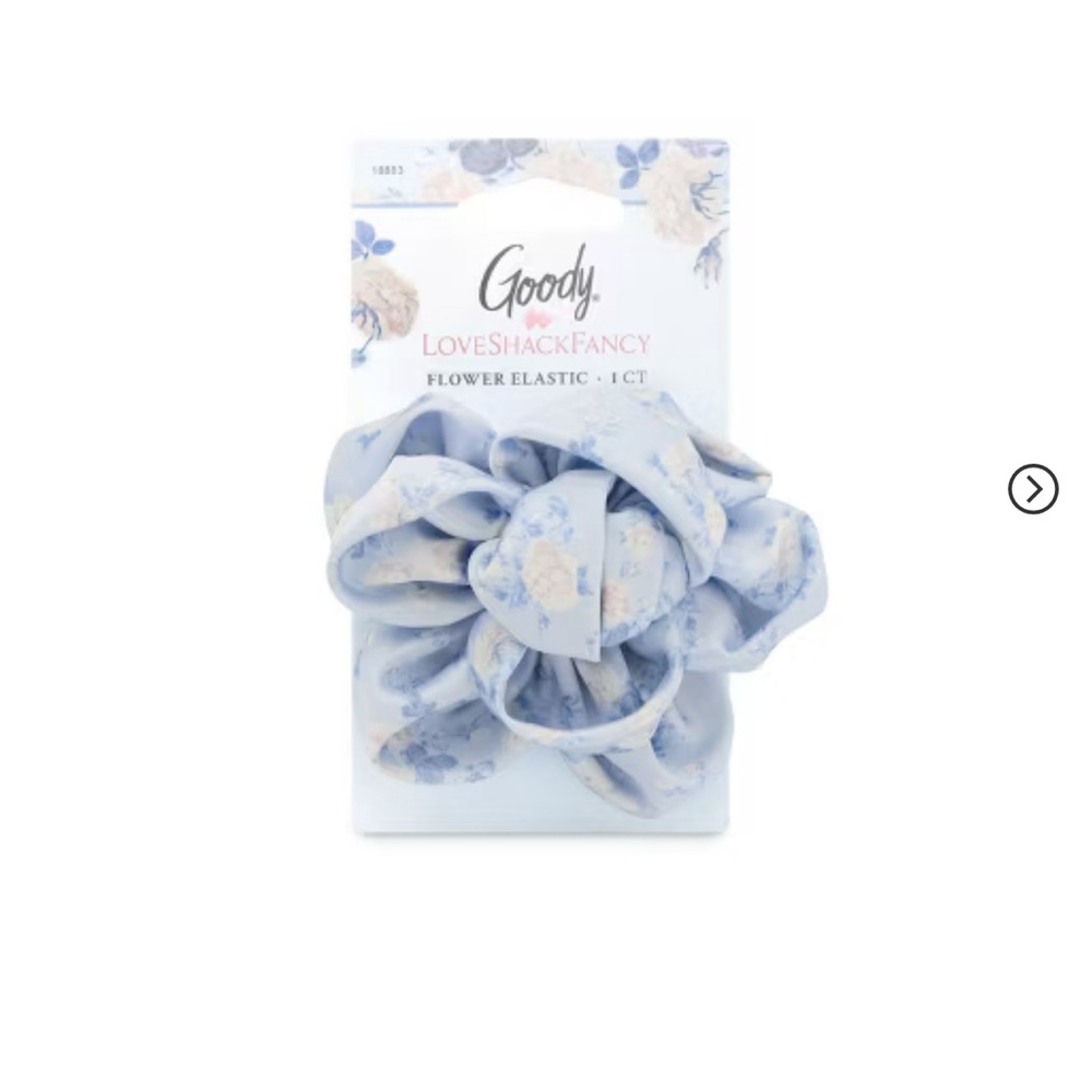 New LoveShackFancy x Goody Flower Bow Barrette Clip Blue